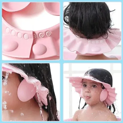 Adjustable Shampoo Bath Bathing Shower Cap For Baby 